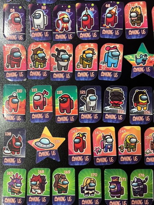 Among Us metal caps set of 125 used