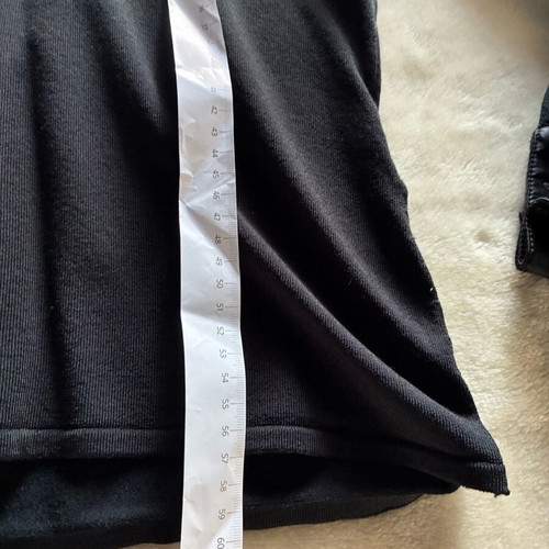 Karen Millen satin blouse like new, black with silver cufflinks