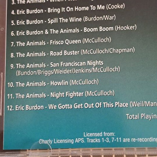 Animals & Eric Burdon CD like new, rock