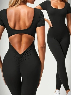 Jumpsuit new, black, fits S-M