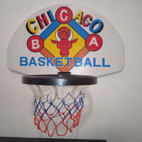Chicago BCA Wall Basketball Hoop used with Plastic Rim and Net