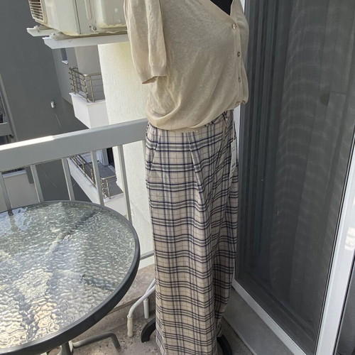 Oysho pants new, size M, beige and green