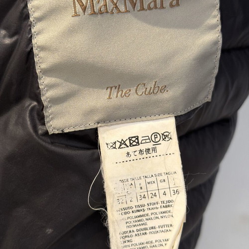 Max Mara The Cube puffer coat black size XS-S like new