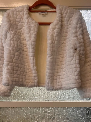 Calvin Klein coat XS white like new