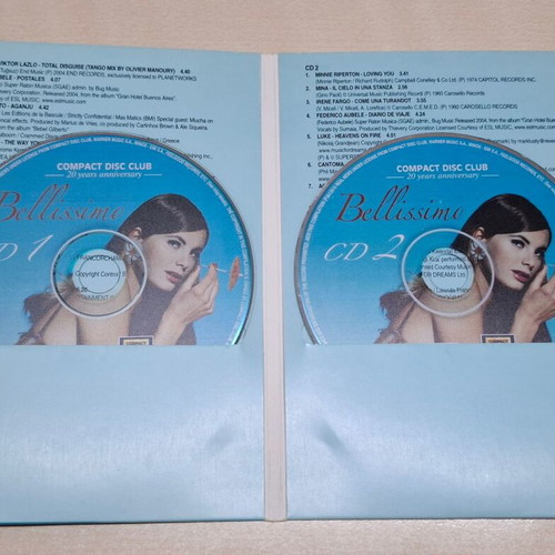 Bellissimo music collection 2 CDs new Compact Disc Club 2015