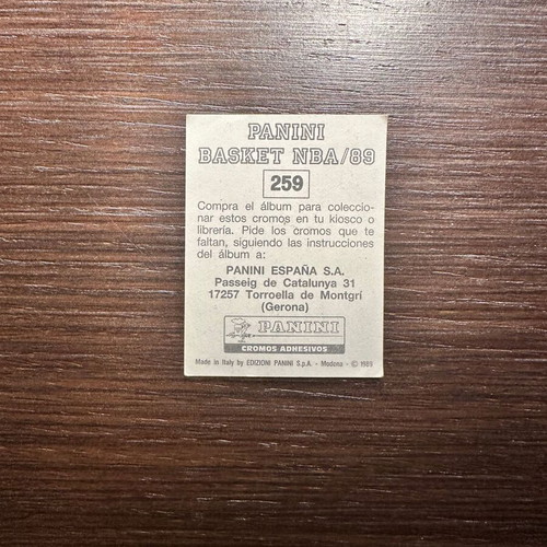 Αυτοκόλλητο Panini Basket NBA 1989 Lenny Wilkens προπονητής μεταχειρισμένο, Cleveland Cavaliers HOF
