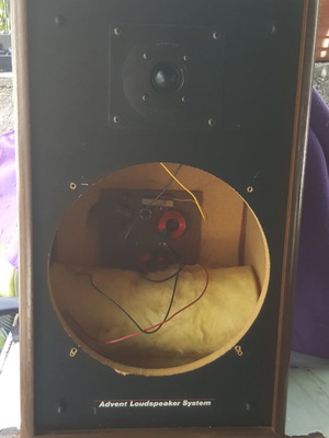 Advent 4002 Wooden Speaker Cabinets used with 8-inch Woofers