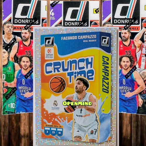 Crunch Time Campazzo Real Madrid card new Panini Donruss Euroleague 2024-25