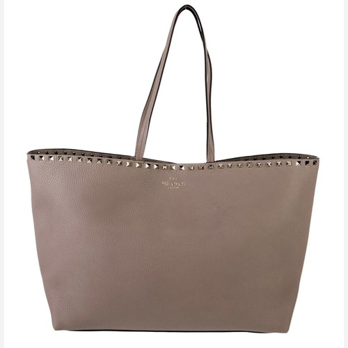 Valentino Garavani Rockstud hobo bag used beige