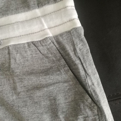 One-piece shorts jumpsuit strapless gray melange cotton like new