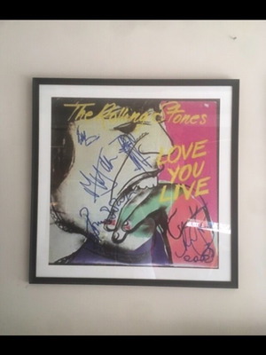 Rolling Stones Love You Live framed art print new with wooden frame