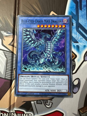 Blue Eyes Chaos Max Dragon καινούργια συλλεκτική κάρτα Yu-Gi-Oh!