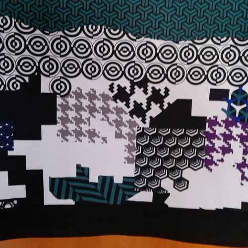 Seraphan dress black and white with purple and cypress accents like new