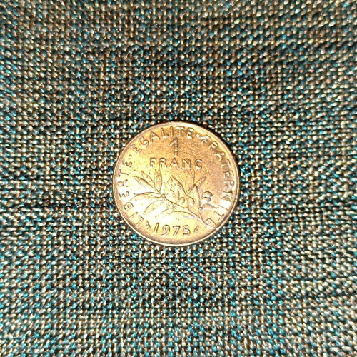 France 1 Franc coin used