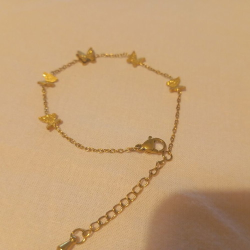 Stainless Steel Bracelet gold color like new