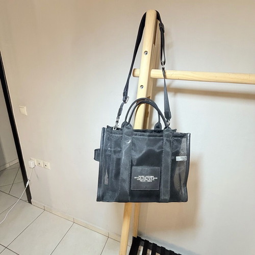 Marc Jacobs shoulder bag used, black and silver
