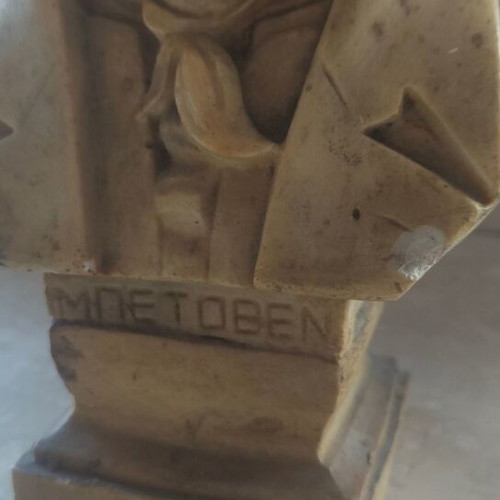 Beethoven bust used, made of stone material, height 30 cm