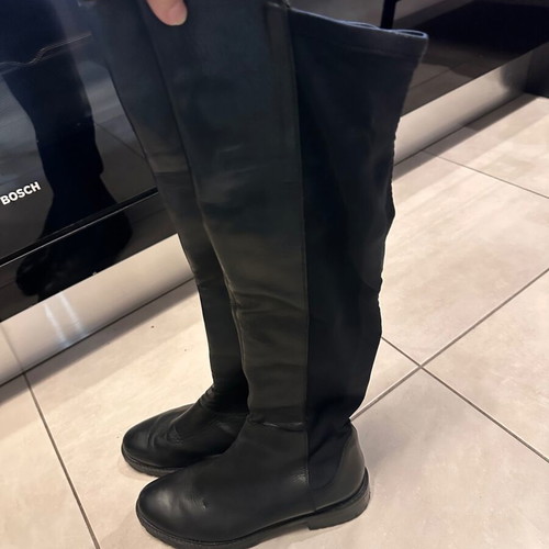 Leather sock boots size 38 used, high quality