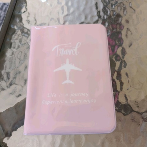 Passport and card holder pink new