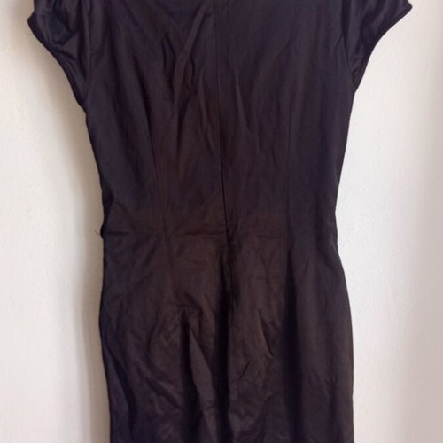Bill Cost black satin dress with bow like new, size M