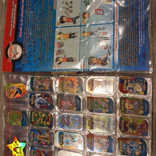 Pokémon metal tags used, collection