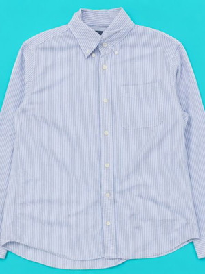 Gap striped long-sleeve shirt like new, size S, purple and white