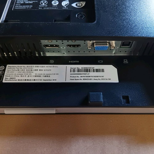 Hp E202 20-inch used monitor 1600x900 resolution, VGA only working