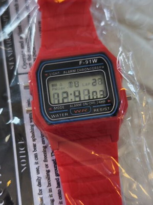 Digital watch red new