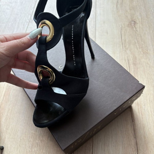 Giuseppe Zanotti high heel sandals like new, size 40, black