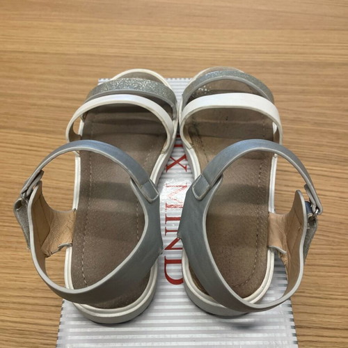 Mix Mind sandals used, white-silver, size 33