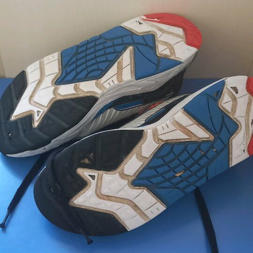 Puma BMW athletic shoes used, size 42, black and blue
