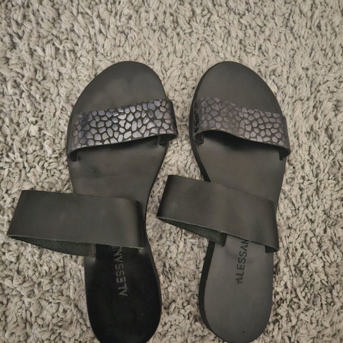 Alessandra sandals used, model Mpalos-Crete, dark blue mosaic