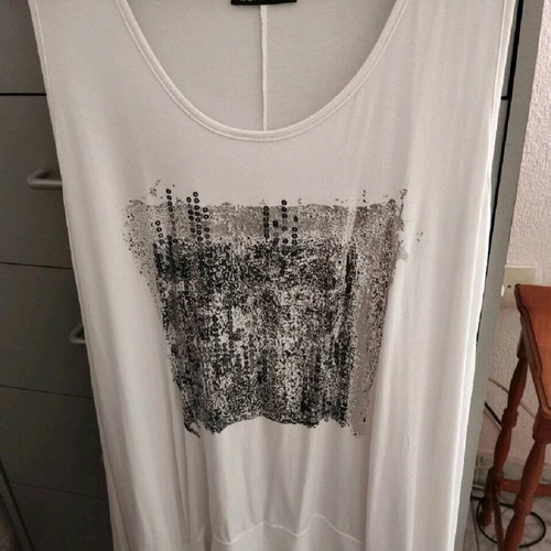 Blouse dress shallow, long, asymmetric, like new, size XL
