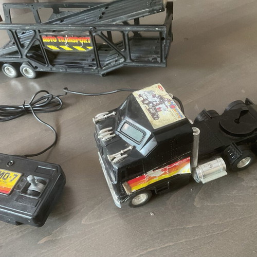 Retro plastic toy truck used from 1997, collectible