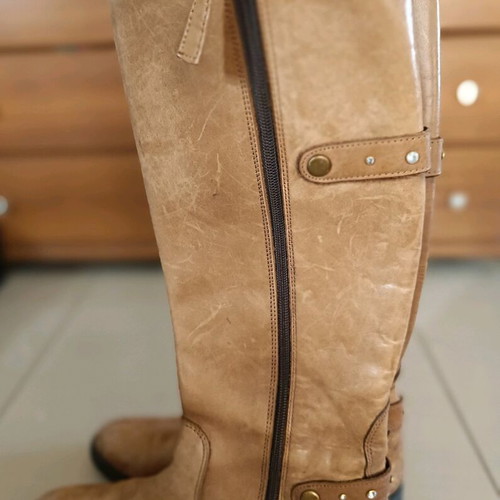 Rollini leather boots used, brown color, size 40