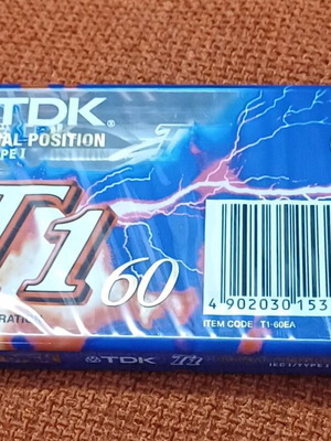 TDK cassette 60min T1 new, sealed