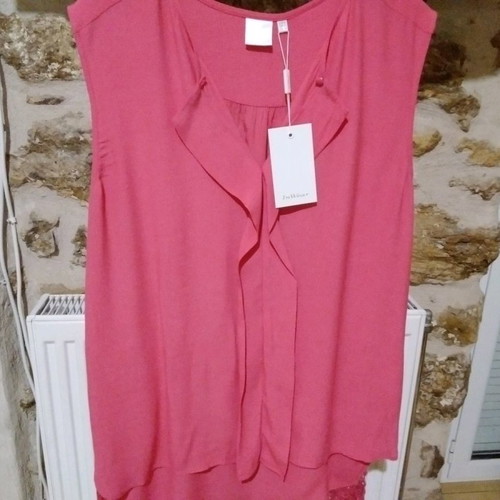 In Wear crepe blouse pink new, size L