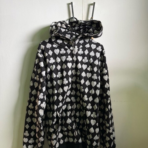 Fallen Zipper sweatshirt used, size M, black with removable hood