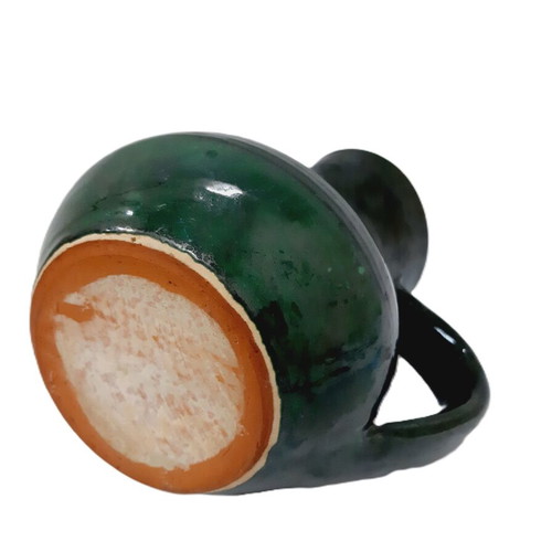 Glazed ceramic jug 16 cm like new
