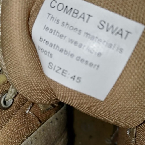 Combat Swat hiking boots used, size 45