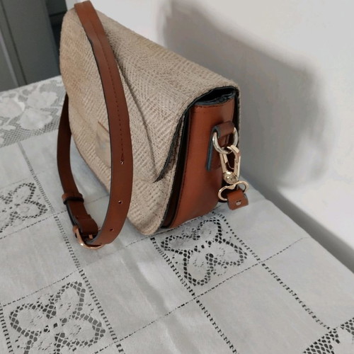 Small fur shoulder bag branded used