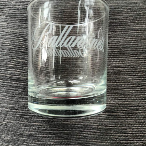 Ballantine's collectible whiskey glass like new