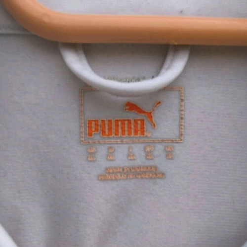 Puma jacket genuine men's vintage XL used, white and green