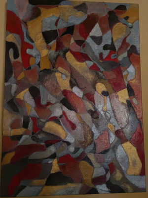Oil painting on canvas abstract like new