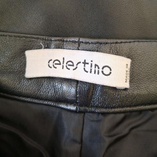 Celestino leather pants like new, black, high waist