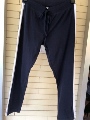 Eleftheria pants new blue with white side stripes