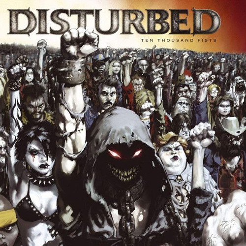 Disturbed Ten Thousand Fists CD album repress, metal
