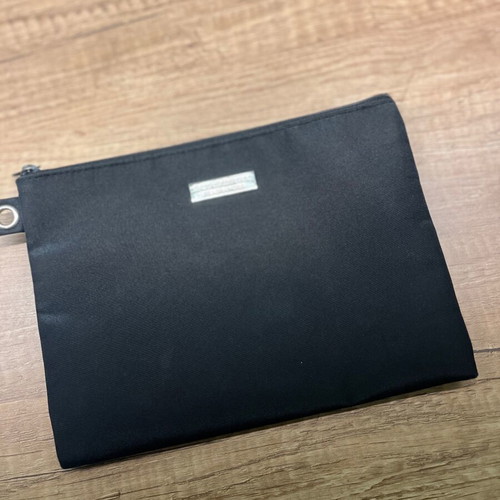 Burberry Fragrances black cosmetic pouch like new