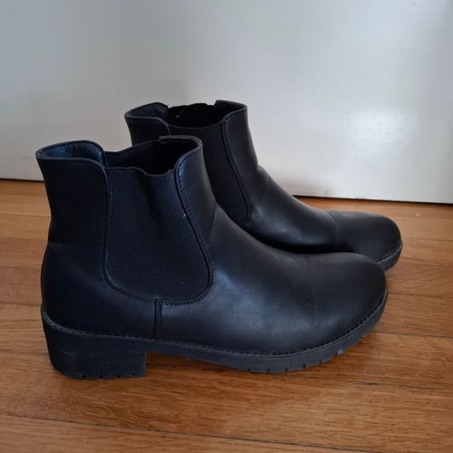 Women's black boots used, size 41, Via Giulia