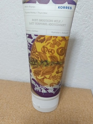 Korres body smoothing milk with thyme honey scent 200ml new
